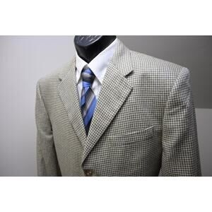 VTG Hickey Freeman 100% Silk Blazer Sports Jacket Mens Size‎ 42 R